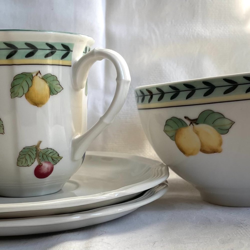 2 pc MUG and BOWL ONLY Villeroy & Boch French Garden 1748